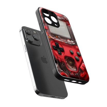 gameboy classic red back phone cover | glass case for iphone 14 pro max