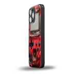 gameboy classic red back phone cover | glass case for iphone 14 pro max