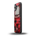 gameboy classic red back phone cover | glass case for iphone 16 plus