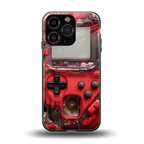 gameboy classic red back phone cover | glass case for iphone 16 pro