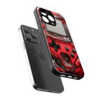 gameboy classic red back phone cover | glass case for iphone 16 pro