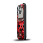 gameboy classic red back phone cover | glass case for iphone 16 pro
