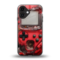 gameboy classic red back phone cover | glass case for iphone 16