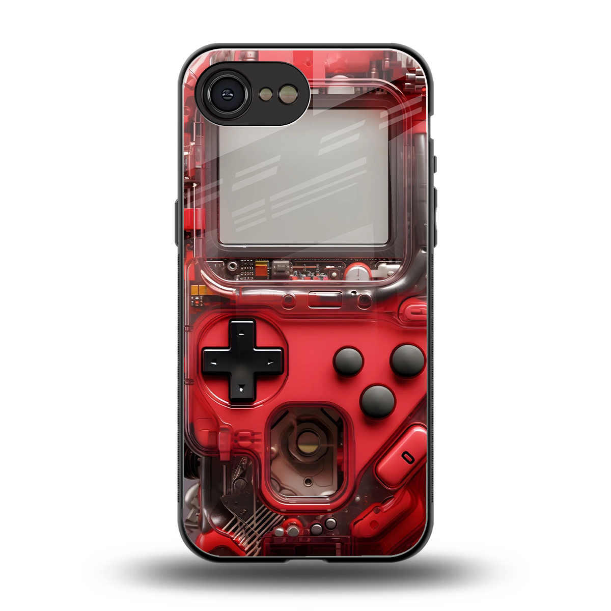 gameboy classic red back phone cover | glass case for iphone 16e