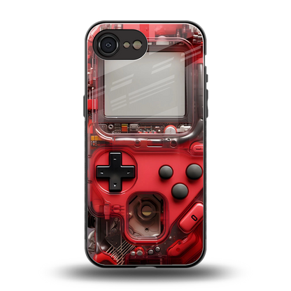 gameboy classic red back phone cover | glass case for iphone 16e
