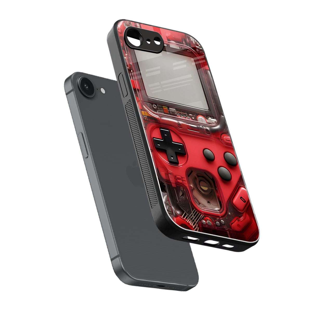 gameboy classic red back phone cover | glass case for iphone 16e