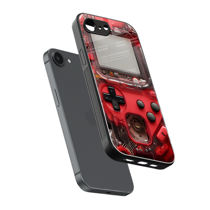 gameboy classic red back phone cover | glass case for iphone 16e