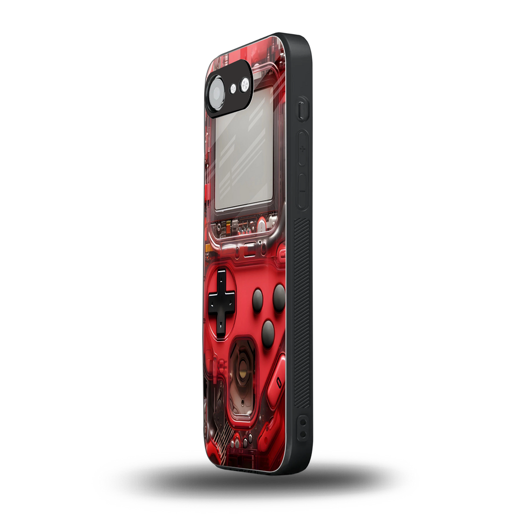 gameboy classic red back phone cover | glass case for iphone 16e