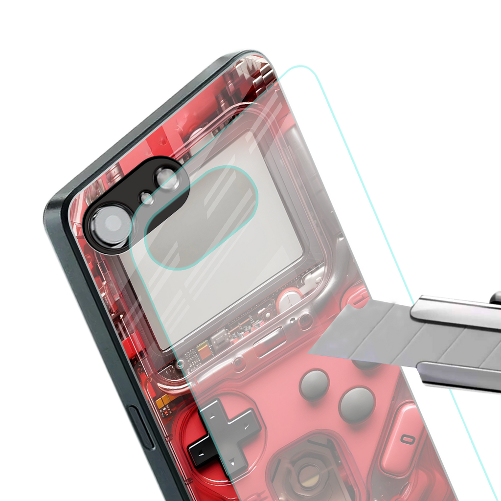 gameboy classic red back phone cover | glass case for iphone 16e