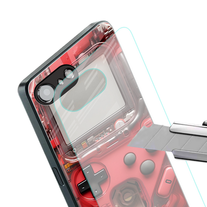 gameboy classic red back phone cover | glass case for iphone 16e