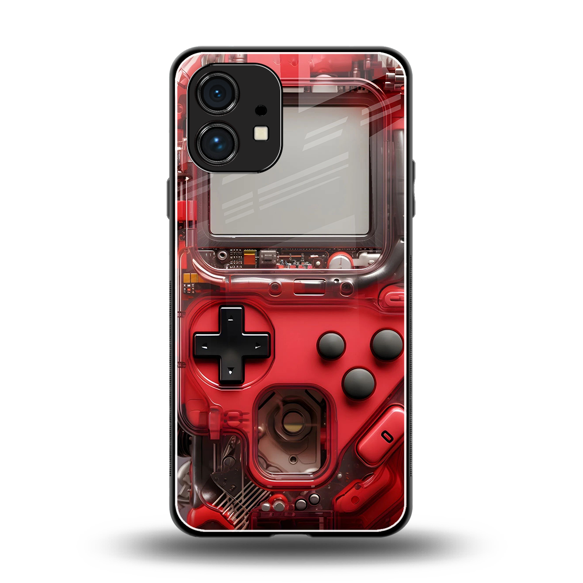 gameboy classic red back phone cover | glass case for nothing phone 1