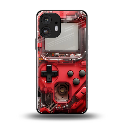 gameboy classic red back phone cover | glass case for nothing phone 2