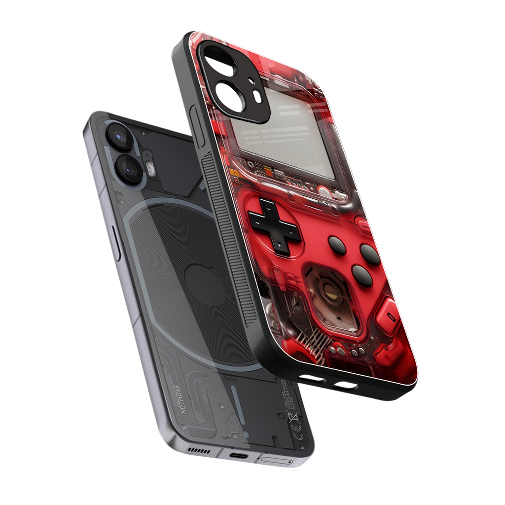 gameboy classic red back phone cover | glass case for nothing phone 2