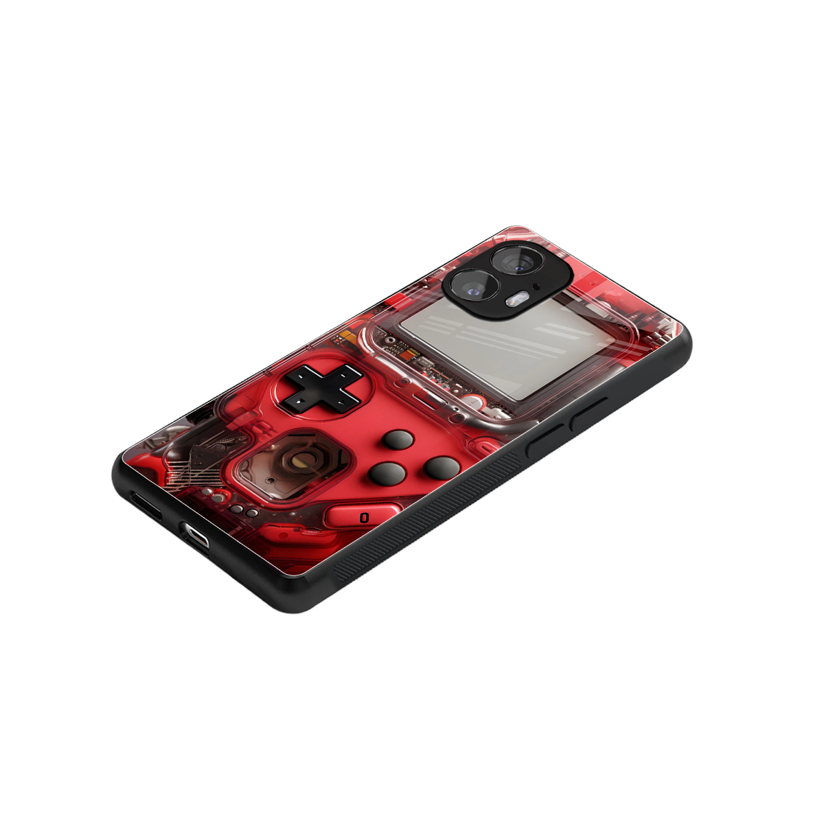 gameboy classic red back phone cover | glass case for nothing phone 2