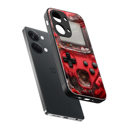 gameboy classic red back phone cover | glass case for oneplus nord 3