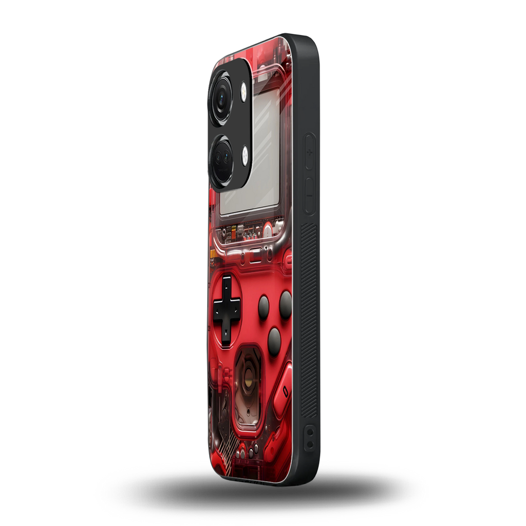 gameboy classic red back phone cover | glass case for oneplus nord 3
