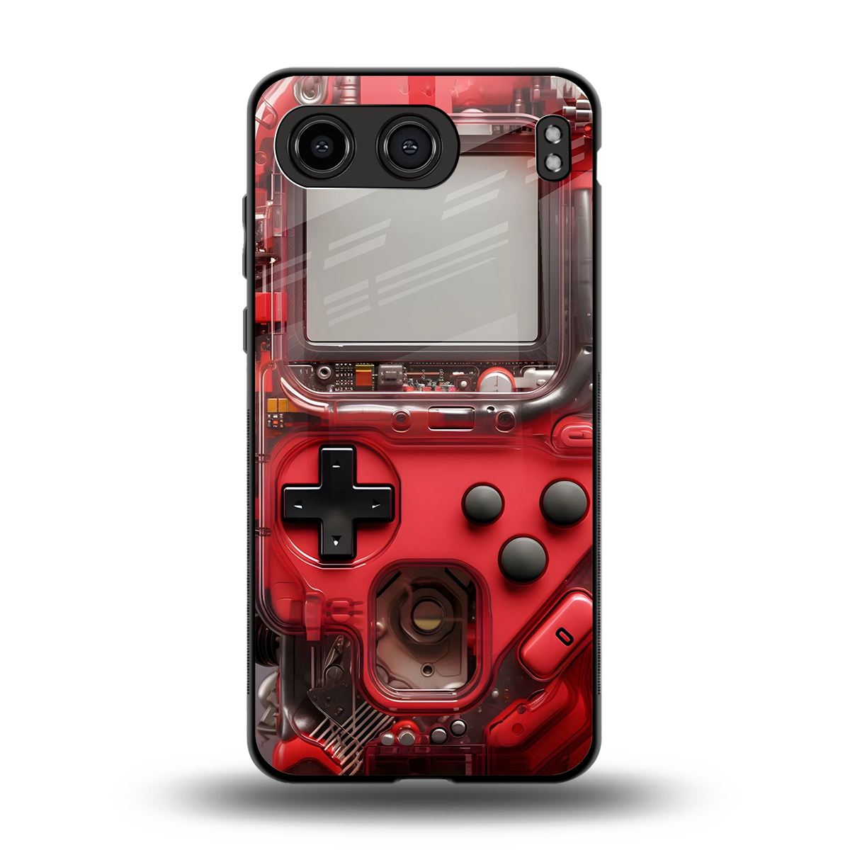gameboy classic red back phone cover | glass case for oneplus nord 4