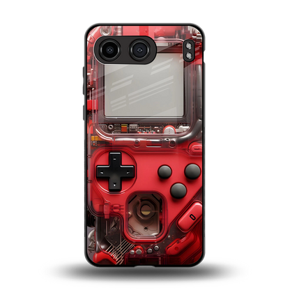 gameboy classic red back phone cover | glass case for oneplus nord 4