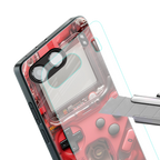 gameboy classic red back phone cover | glass case for oneplus nord 4