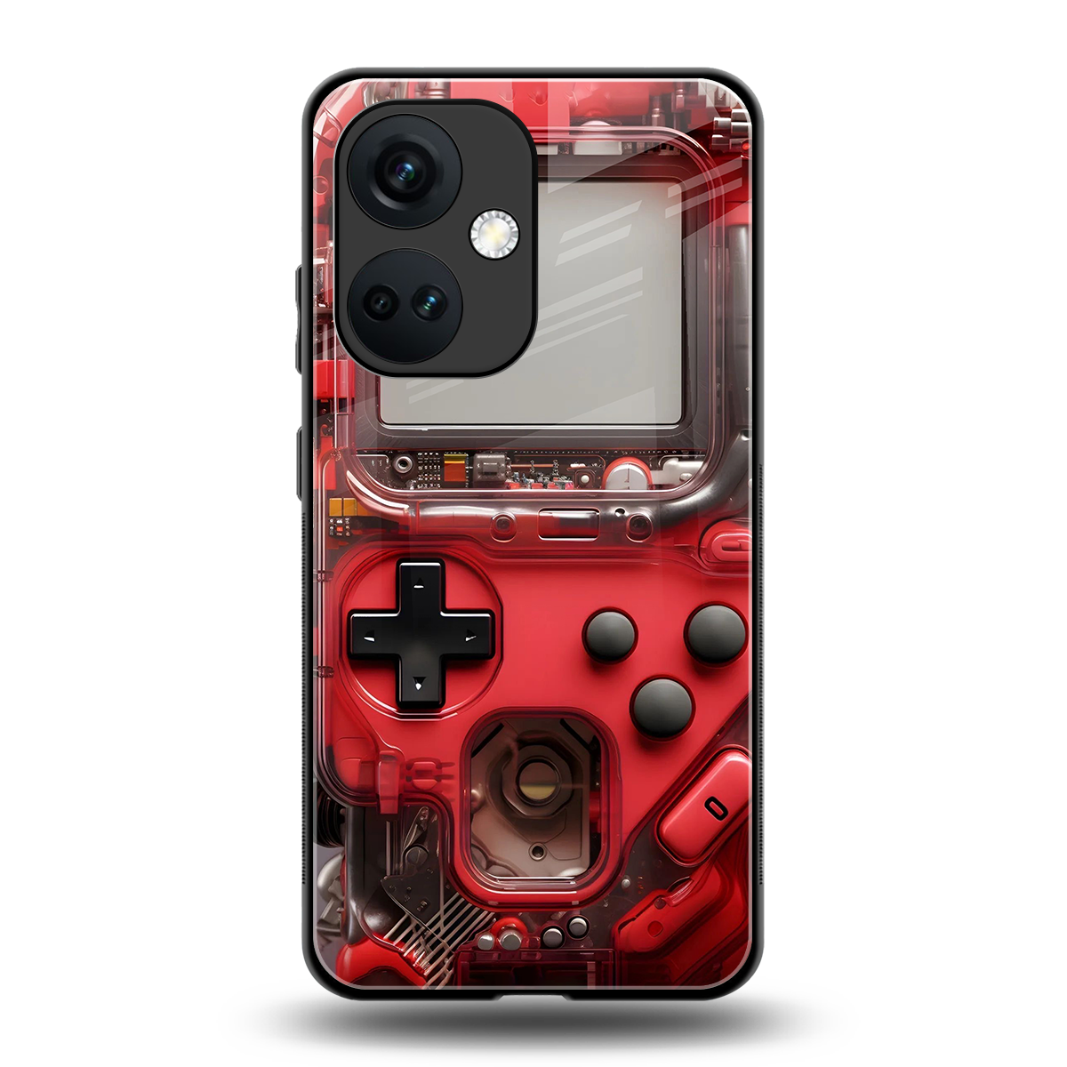 gameboy classic red back phone cover | glass case for oneplus nord ce 3