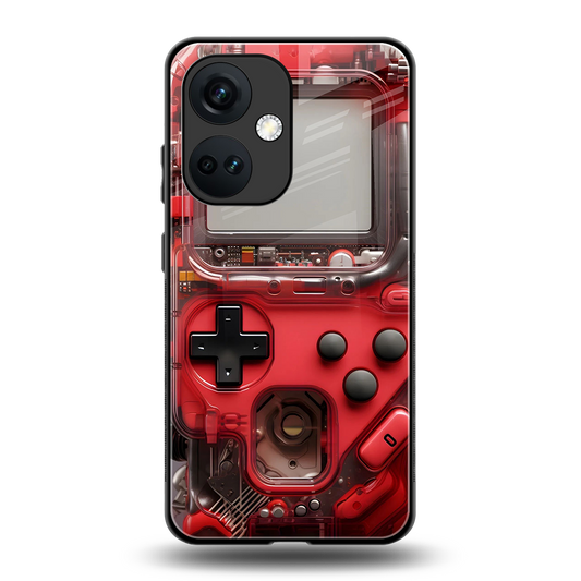gameboy classic red back phone cover | glass case for oneplus nord ce 3