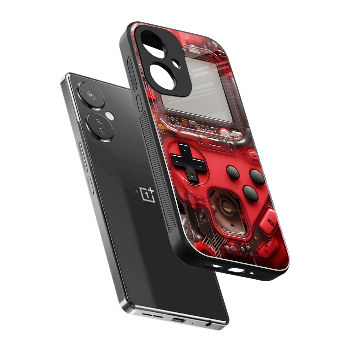 gameboy classic red back phone cover | glass case for oneplus nord ce 3