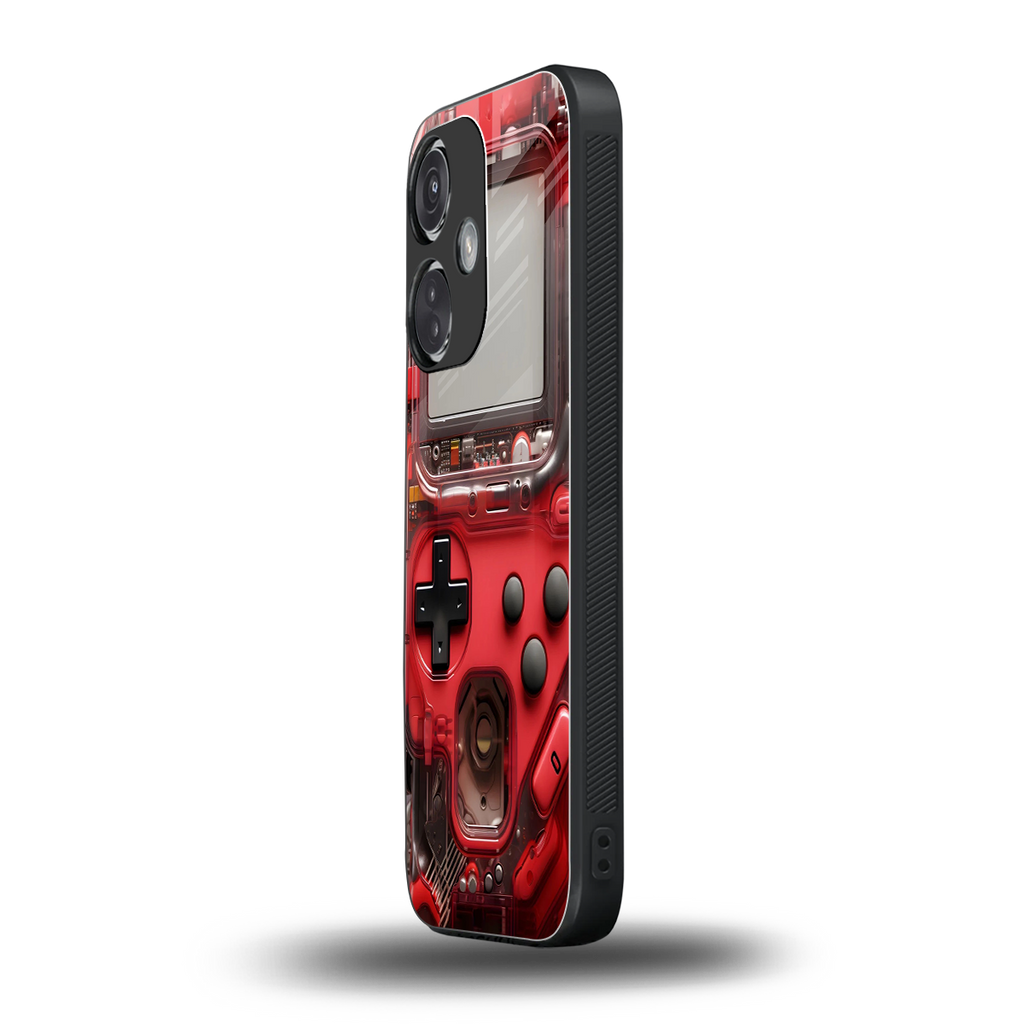 gameboy classic red back phone cover | glass case for oneplus nord ce 3