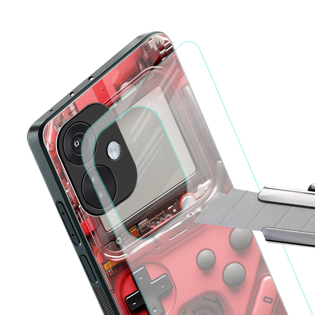 gameboy classic red back phone cover | glass case for oneplus nord ce 3
