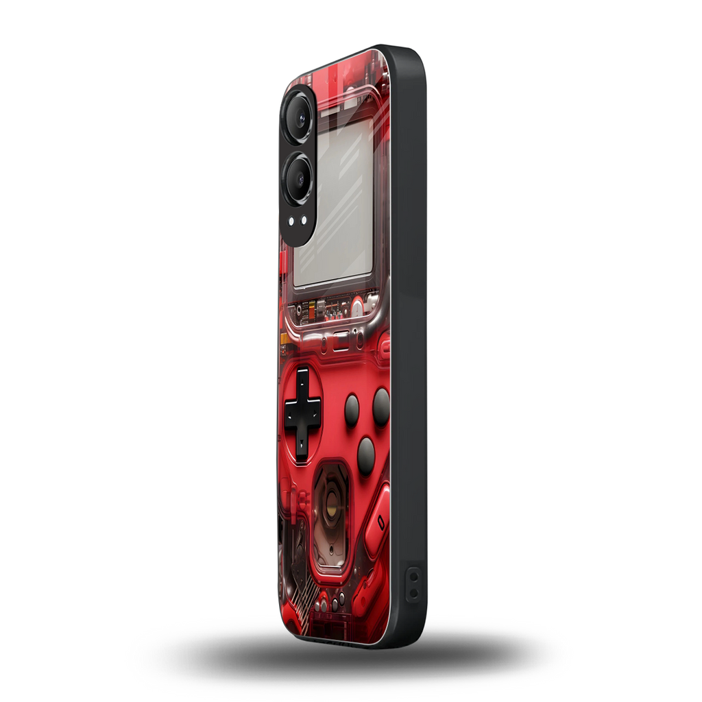 gameboy classic red back phone cover | glass case for oneplus nord ce 4 lite
