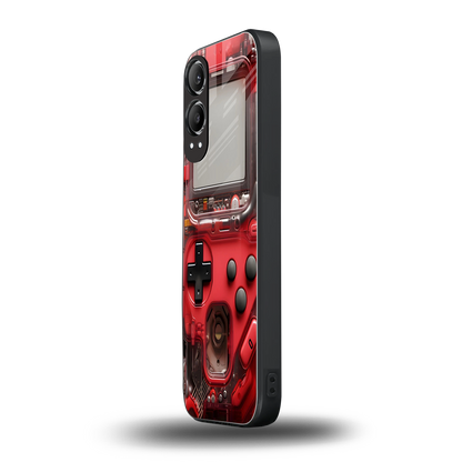 gameboy classic red back phone cover | glass case for oneplus nord ce 4 lite