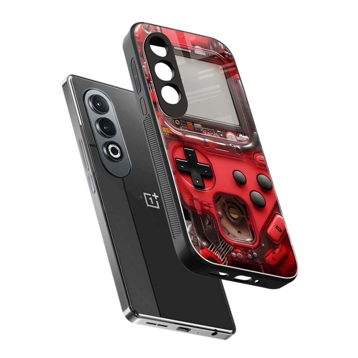 gameboy classic red back phone cover | glass case for oneplus nord ce 4