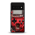 gameboy classic red back phone cover | glass case for google pixel 6 pro