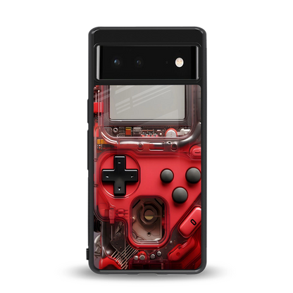 gameboy classic red back phone cover | glass case for Google Pixel 6A