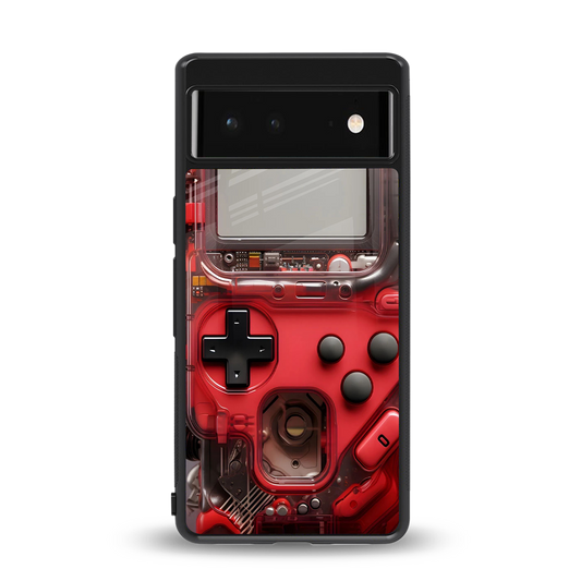 gameboy classic red back phone cover | glass case for Google Pixel 6A