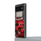 gameboy classic red back phone cover | glass case for google pixel 6