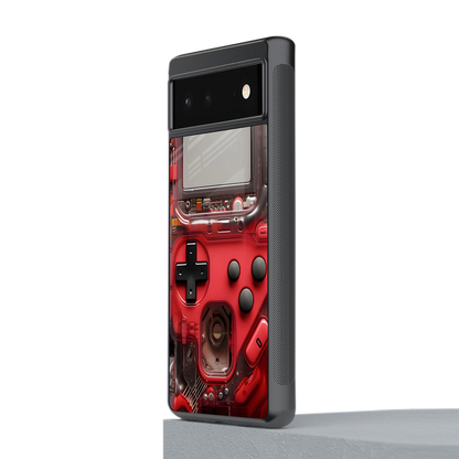 gameboy classic red back phone cover | glass case for Google Pixel 6A