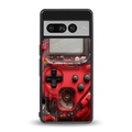 gameboy classic red back phone cover | glass case for google pixel 7 pro