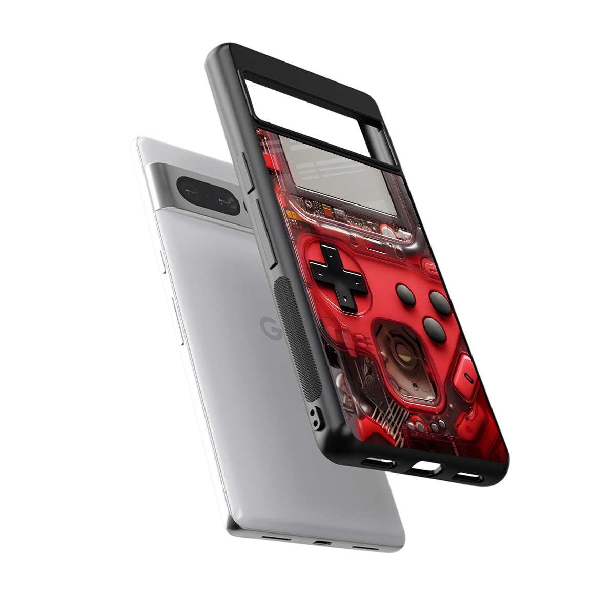 gameboy classic red back phone cover | glass case for google pixel 7 pro