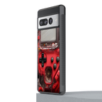 gameboy classic red back phone cover | glass case for google pixel 7 pro