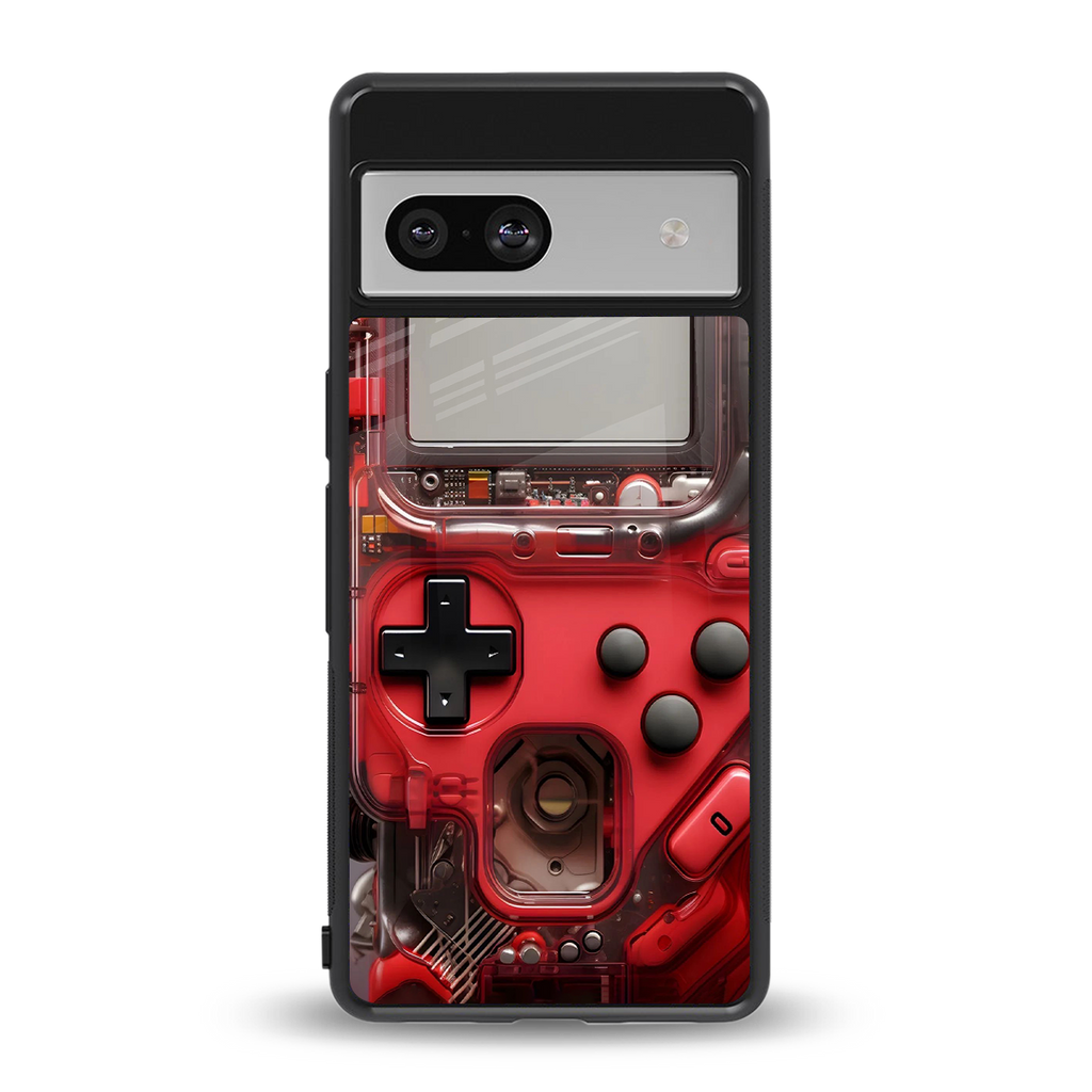 gameboy classic red back phone cover | glass case for Google Pixel 7
