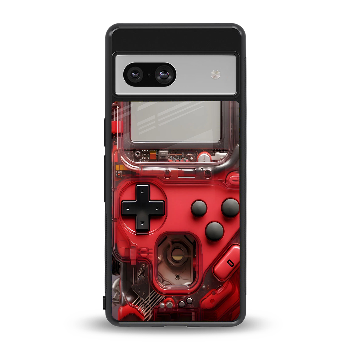 gameboy classic red back phone cover | glass case for Google Pixel 7