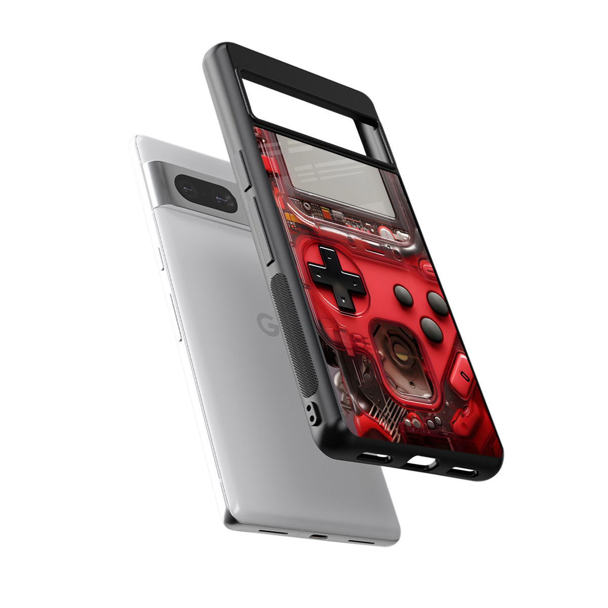 gameboy classic red back phone cover | glass case for Google Pixel 7