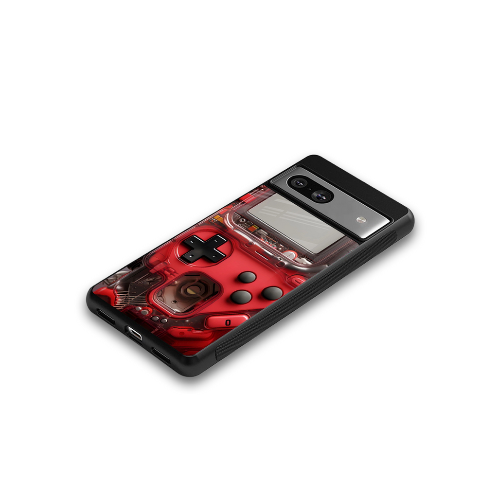 gameboy classic red back phone cover | glass case for Google Pixel 7