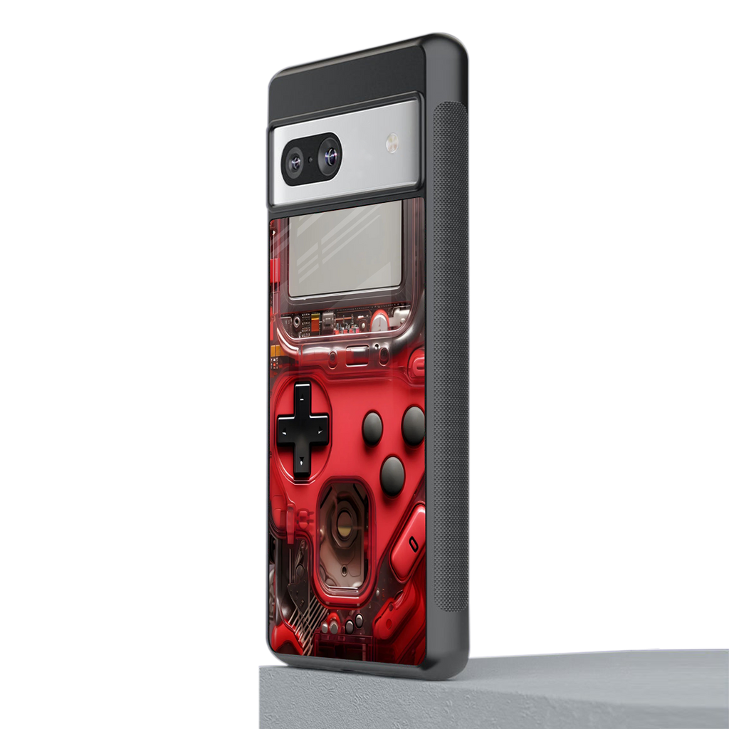 gameboy classic red back phone cover | glass case for Google Pixel 7