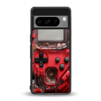 gameboy classic red back phone cover | glass case for google pixel 8 pro