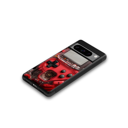 gameboy classic red back phone cover | glass case for google pixel 8 pro