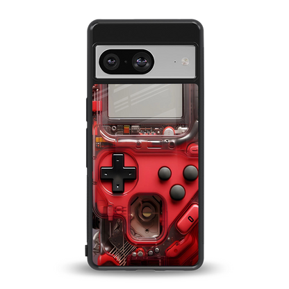 gameboy classic red back phone cover | glass case for Google Pixel 8