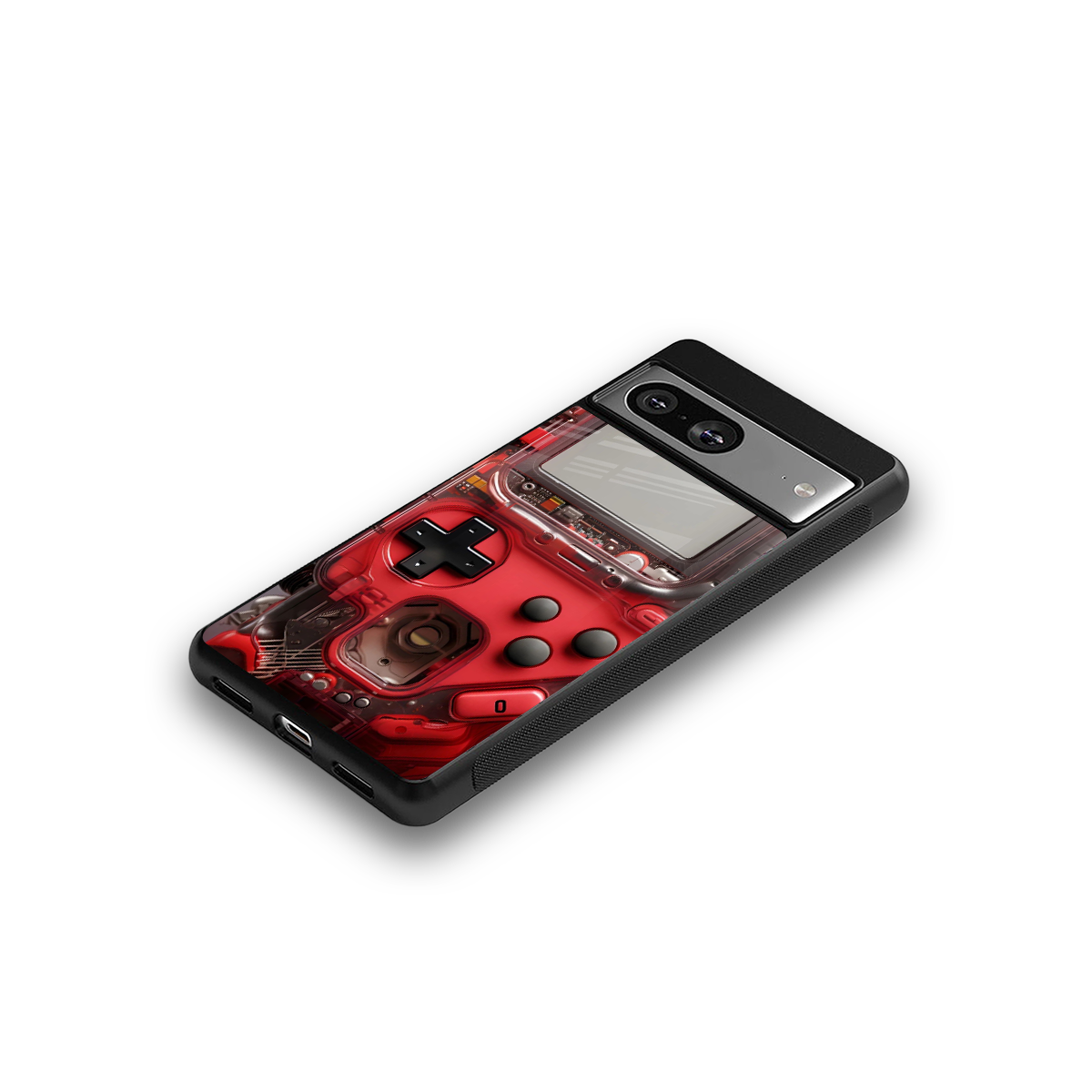 gameboy classic red back phone cover | glass case for Google Pixel 8