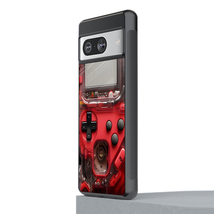 gameboy classic red back phone cover | glass case for Google Pixel 8