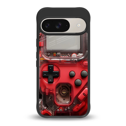 gameboy classic red back phone cover | glass case for google pixel 9